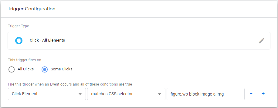Image Click trigger in Google Tag Manager