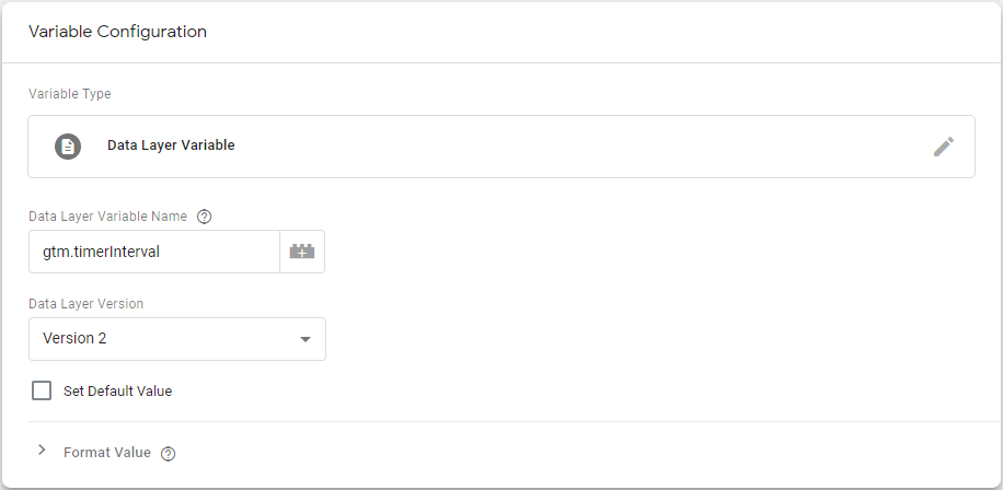 Timer Interval Variable in Google Tag Manager